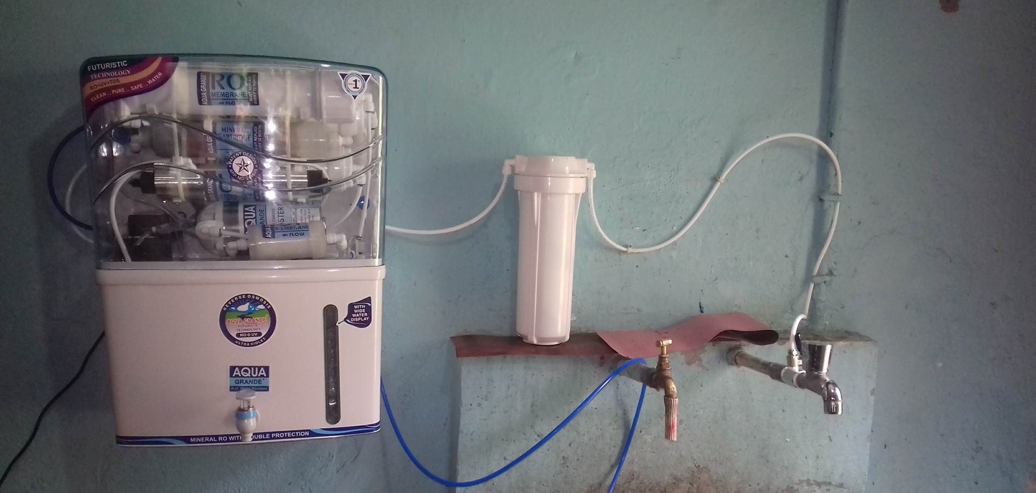 Safe & pure drinking water system at disable centre