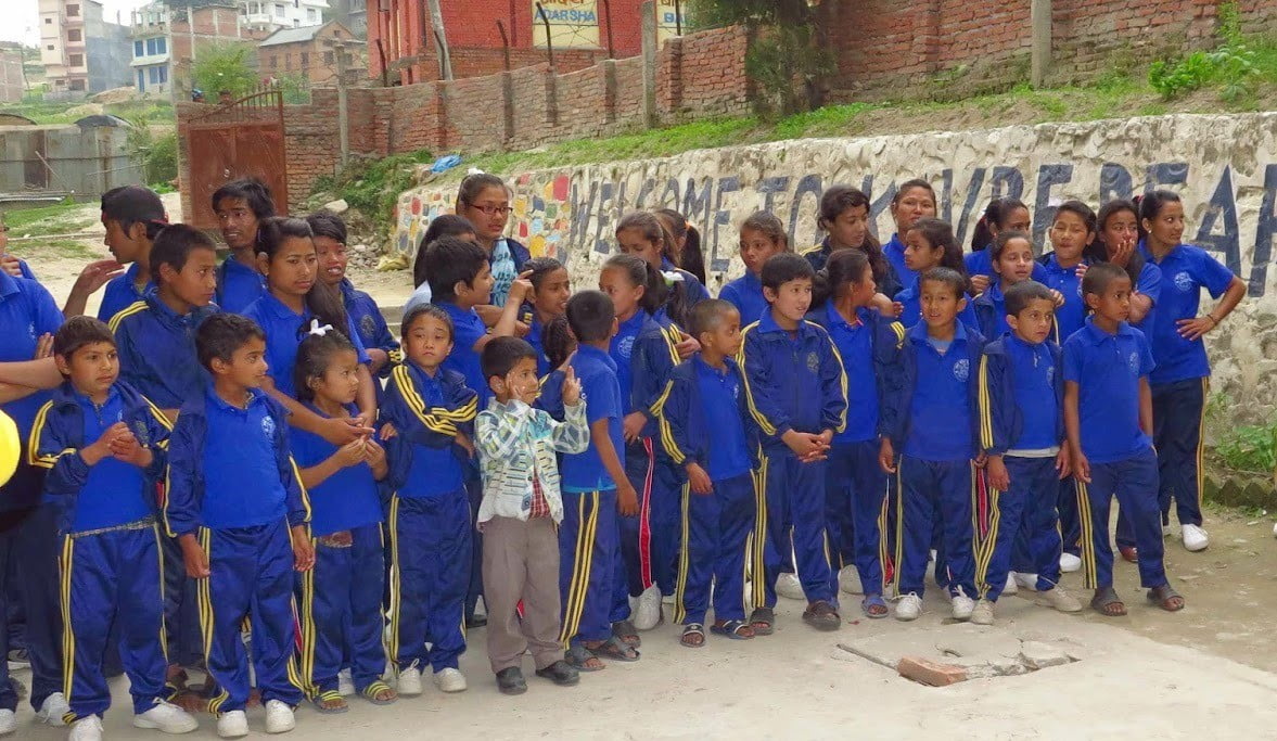 Deaf school teaching volunteer nepal