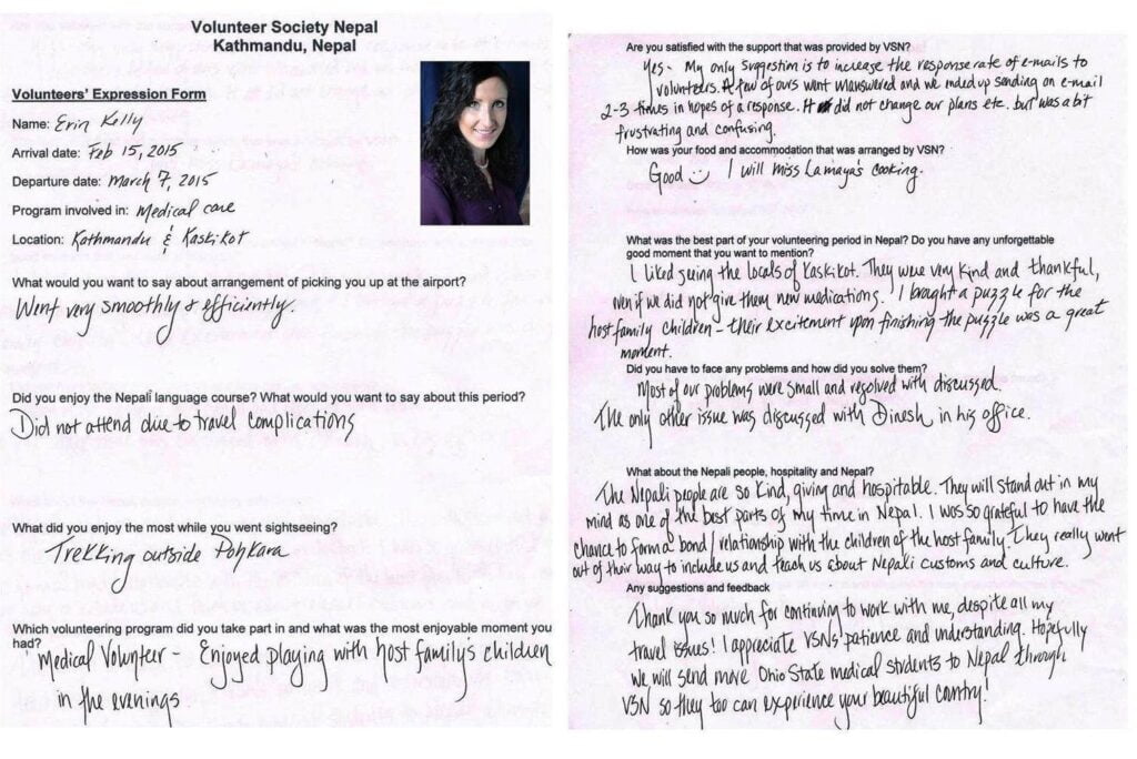 Experience in Nepal of medical student