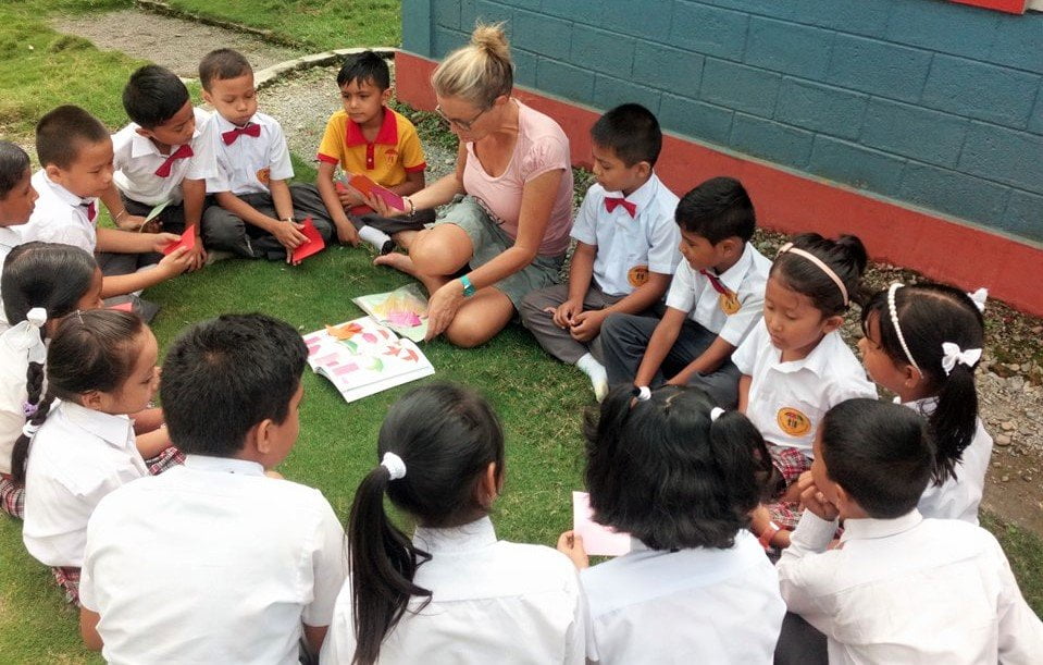 Locations Volunteer teaching at school in Pokhara