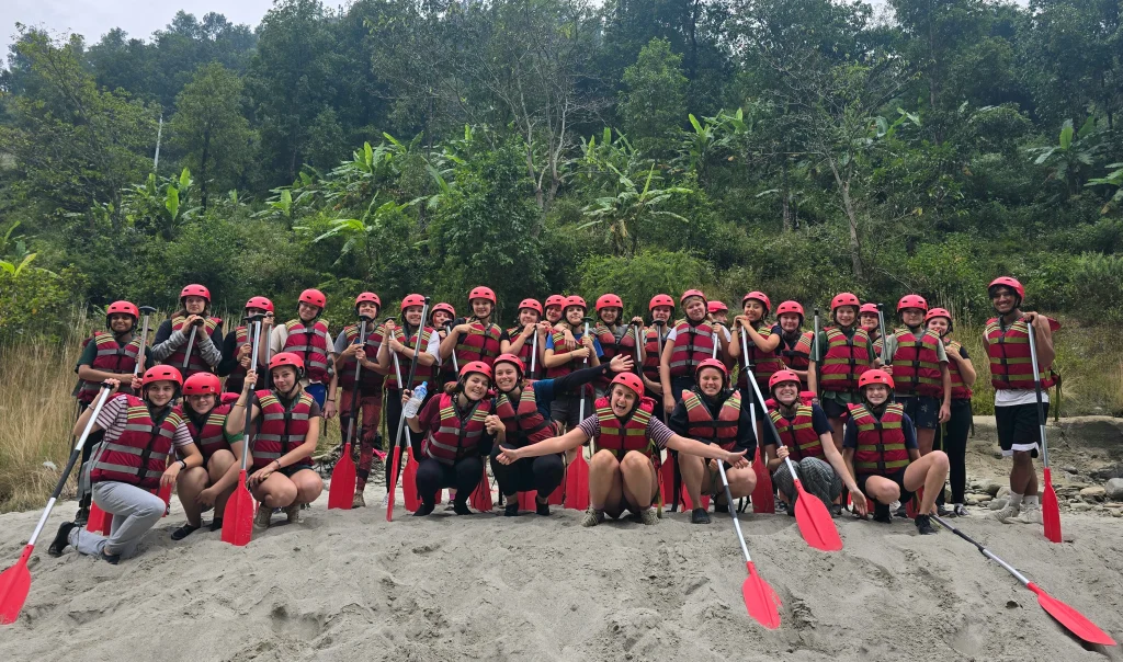 A Journey of Culture, Connection, and Compassion: 27 Dutch Students Trip Nepal with Volunteer Society Nepal 4 White water rafting in Nepal