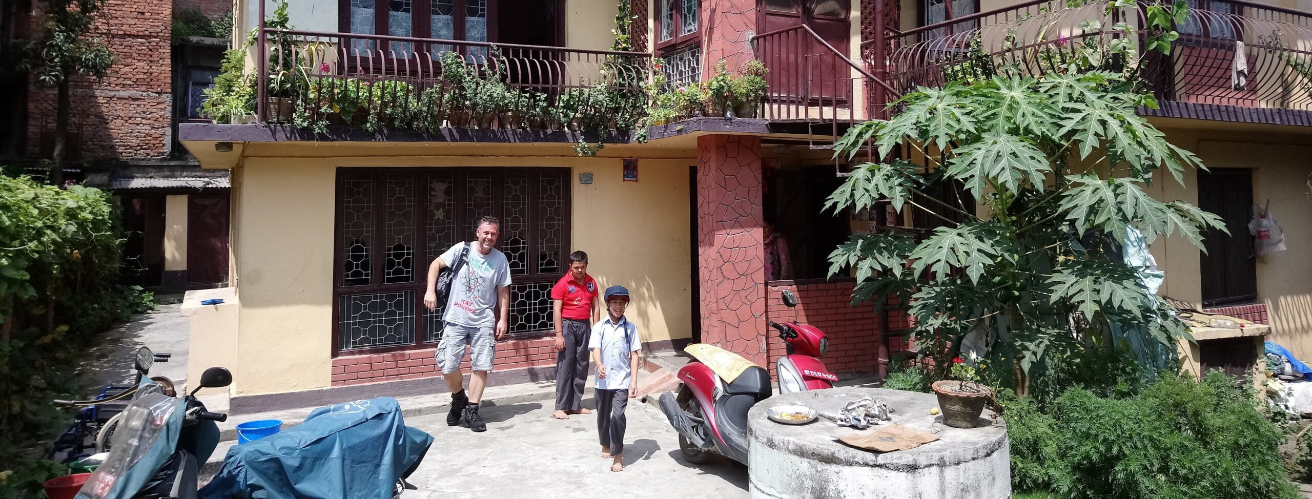 Helmet Disability center kid Nepal