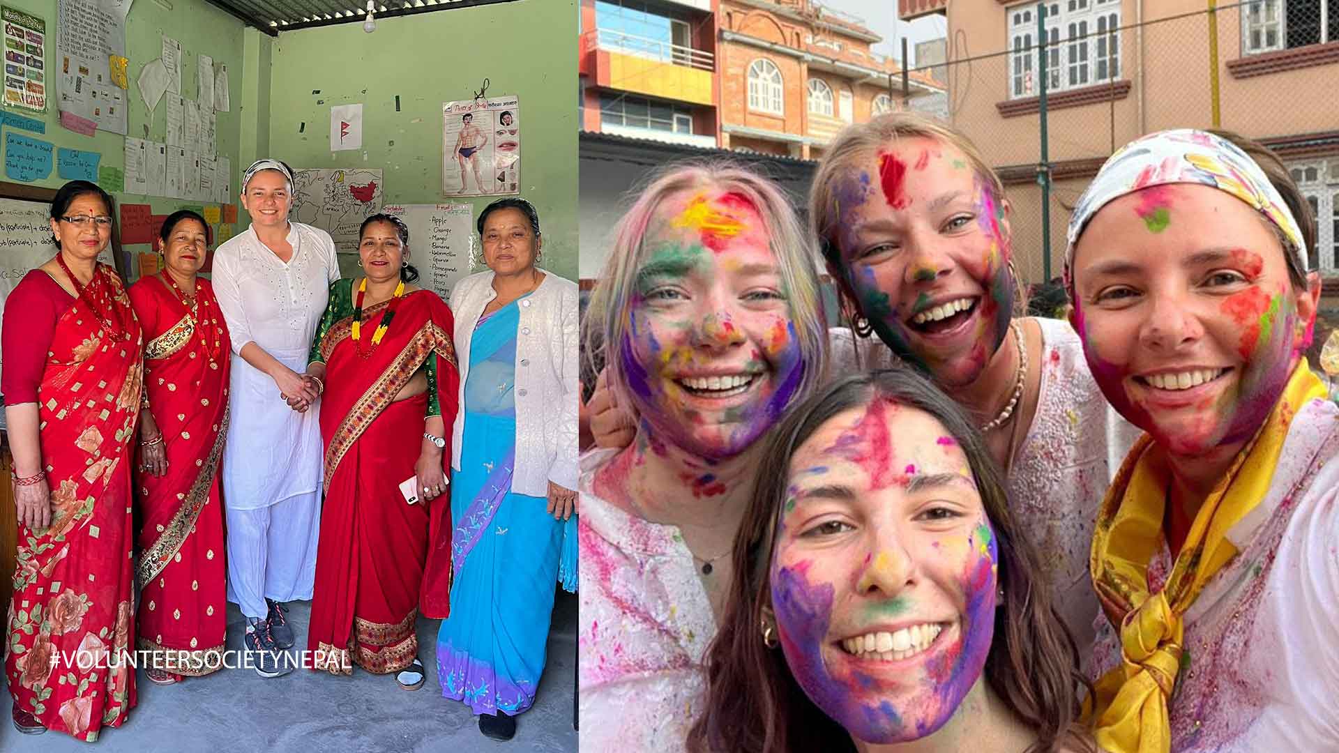 maria volunteering work in nepal