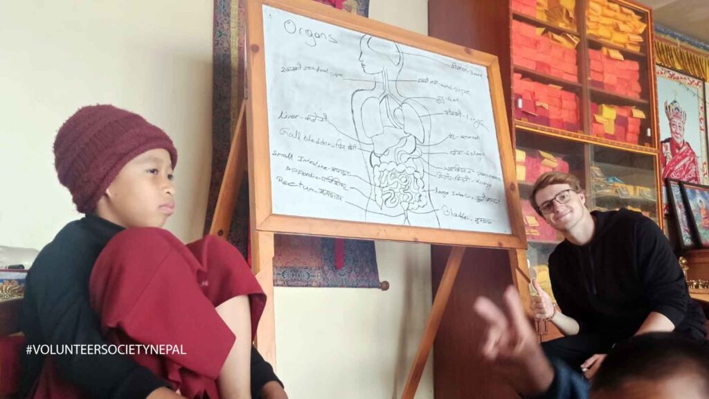 Learning Buddhism in monastery 1 markus volunteering work in the monastery