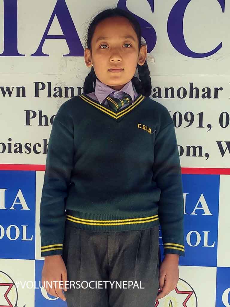 riya ale magar child sponsorship in nepal
