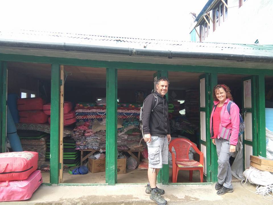 Volunteers’ Donation at a Monastery in the Mountains
